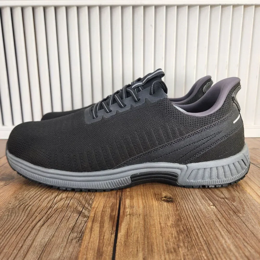 Orthofeet Yari Hands Free Sneaker Mens Sz 13 4E X-Wide Black Walking Shoes 20011